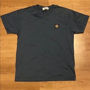 Stone Island Logo Patch T-Shirt Tee Navy Blue